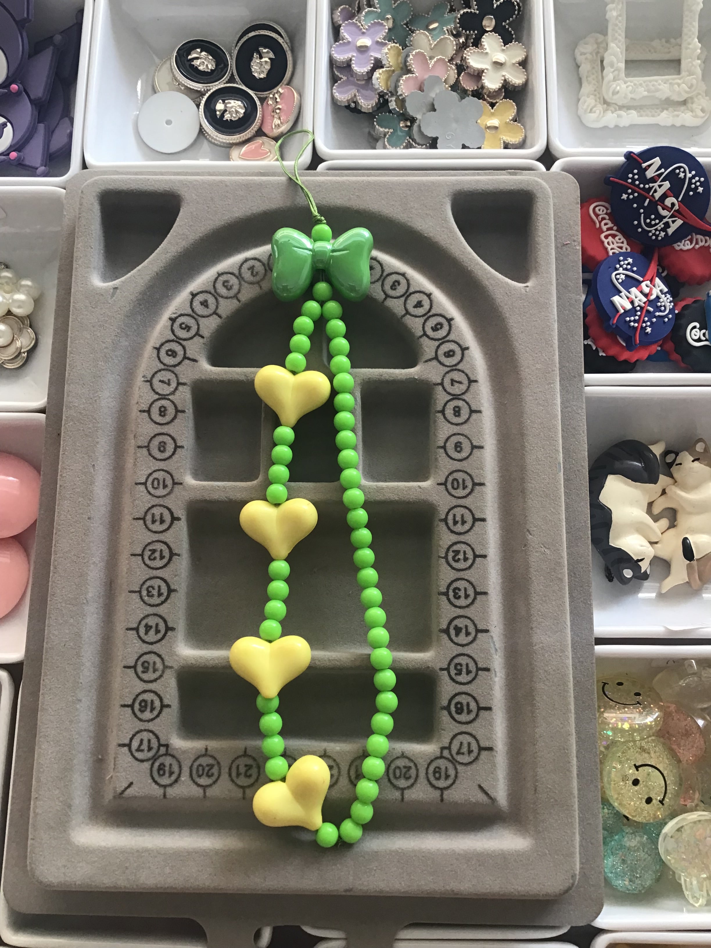 Green Phone Charm
