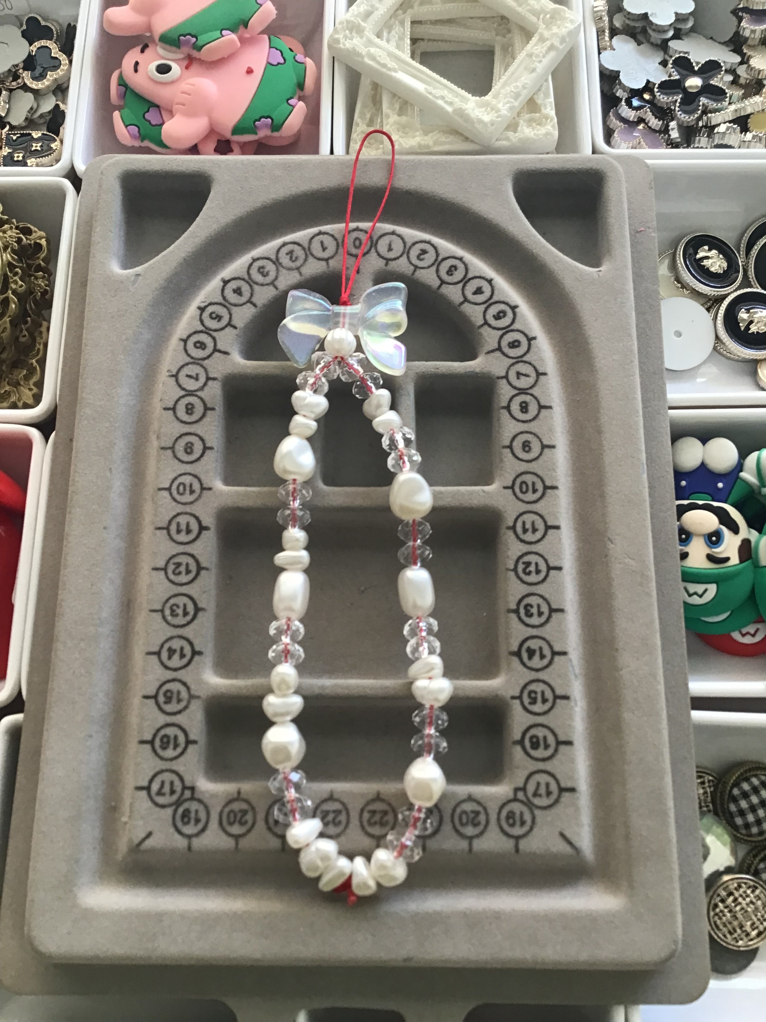 Pearl Phone Charm