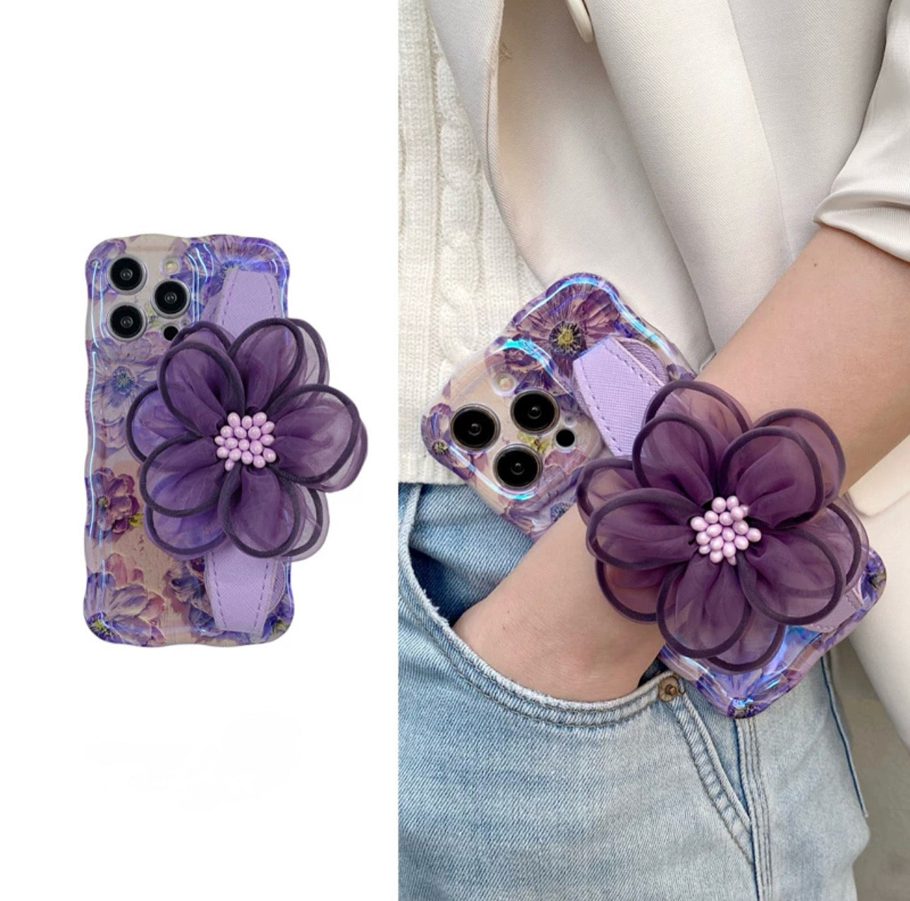 Purple Bloom Floral Phone Case