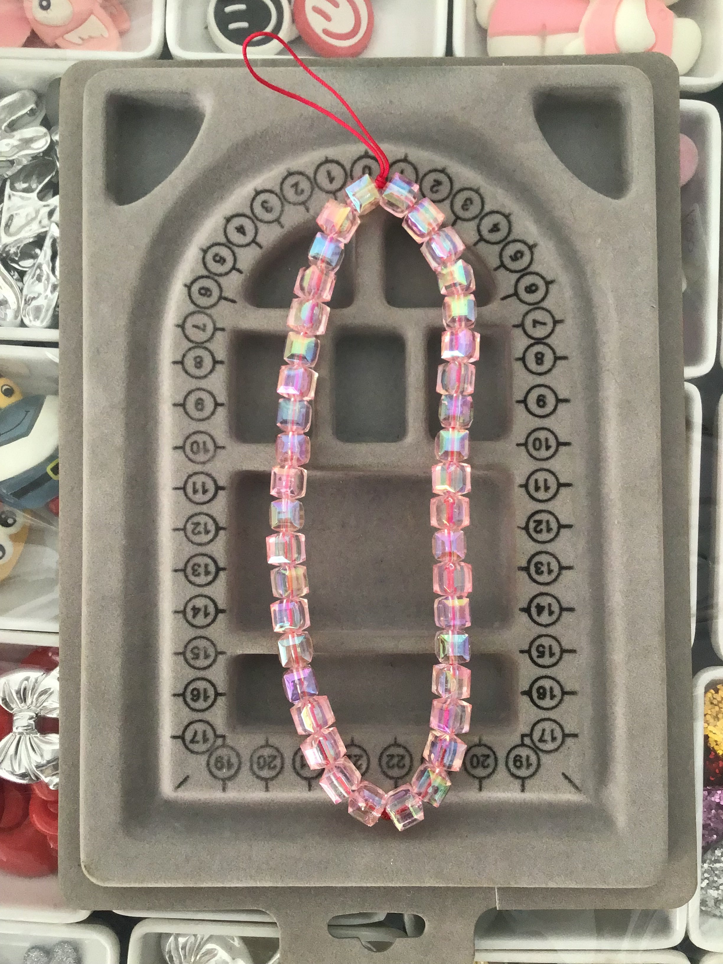 Luxury colorful Pink Phone Charm