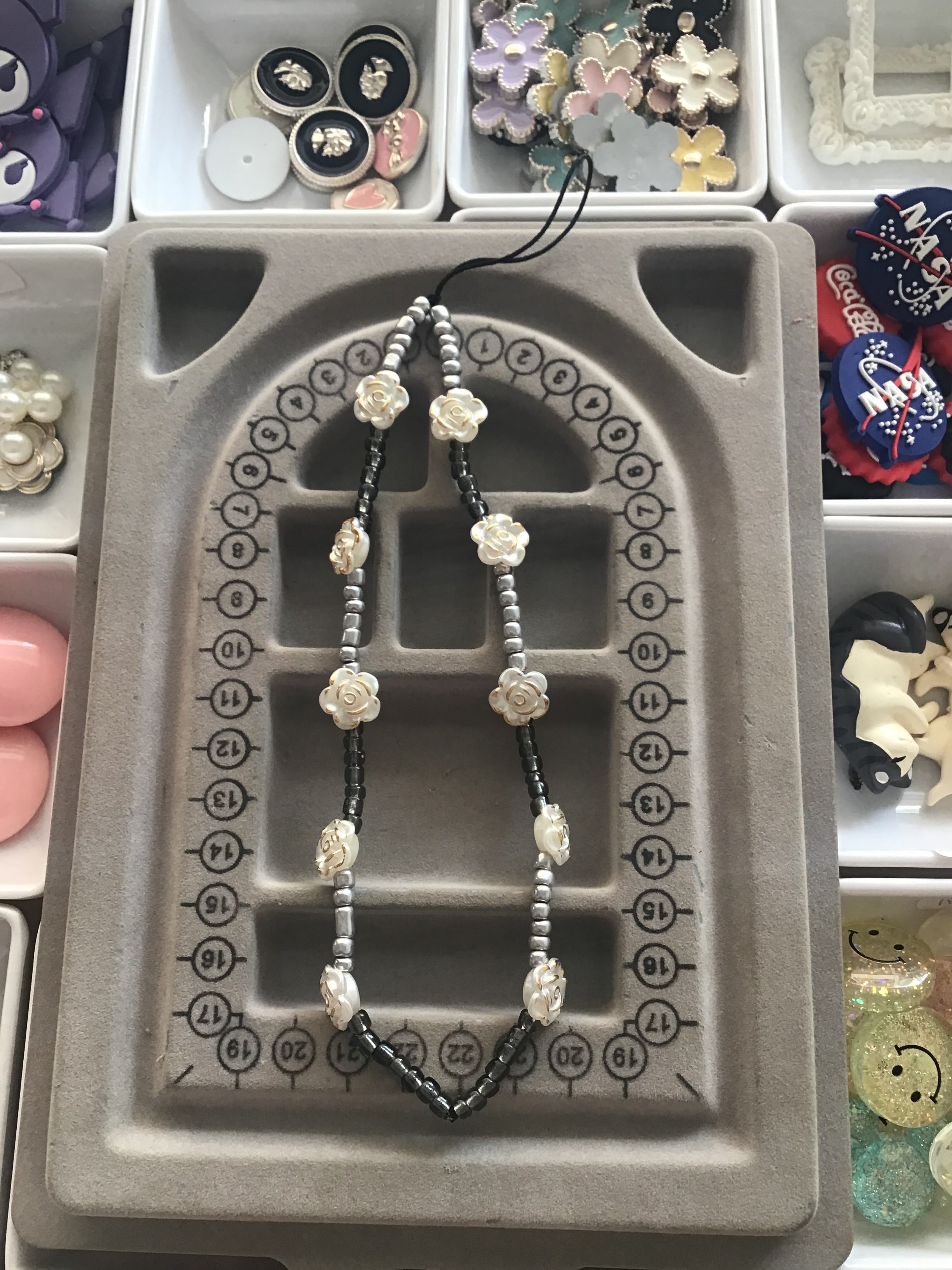 Floral Flowers Phone Charm