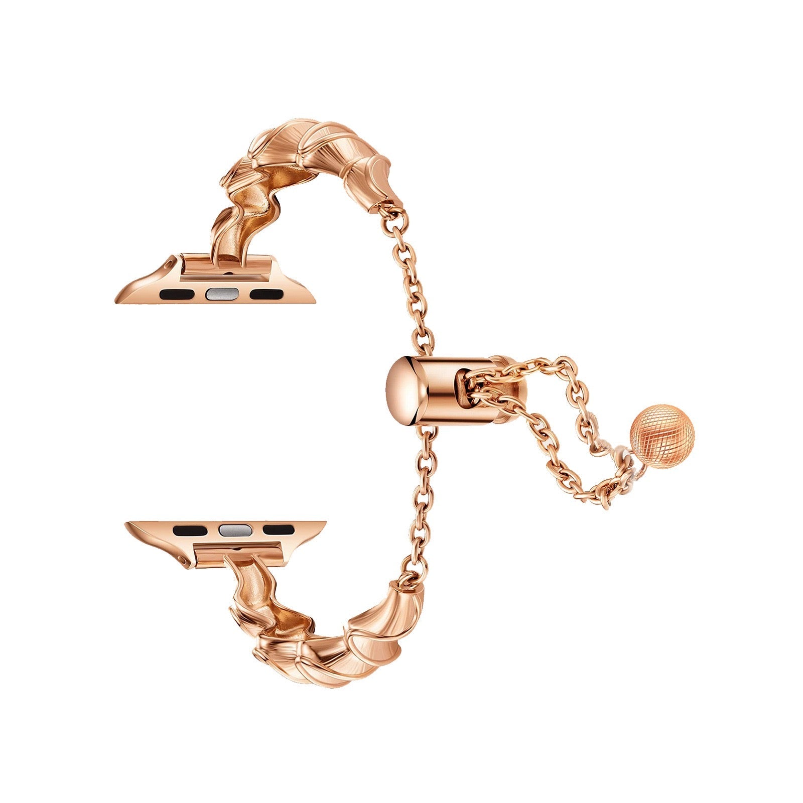 Rose Gold Wave Bracelet Watch Band