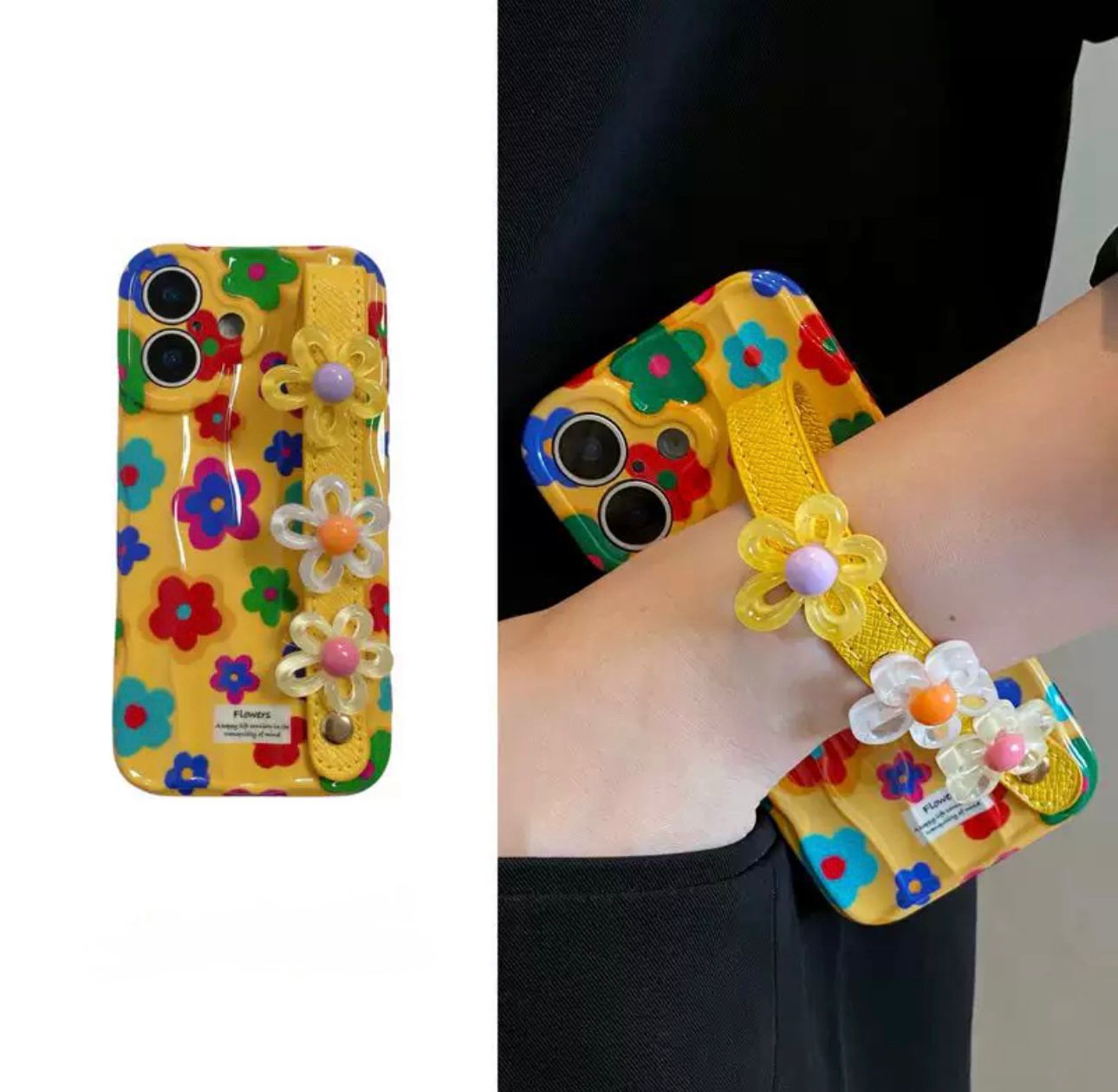 Summer scent case with hard strap for iPhone