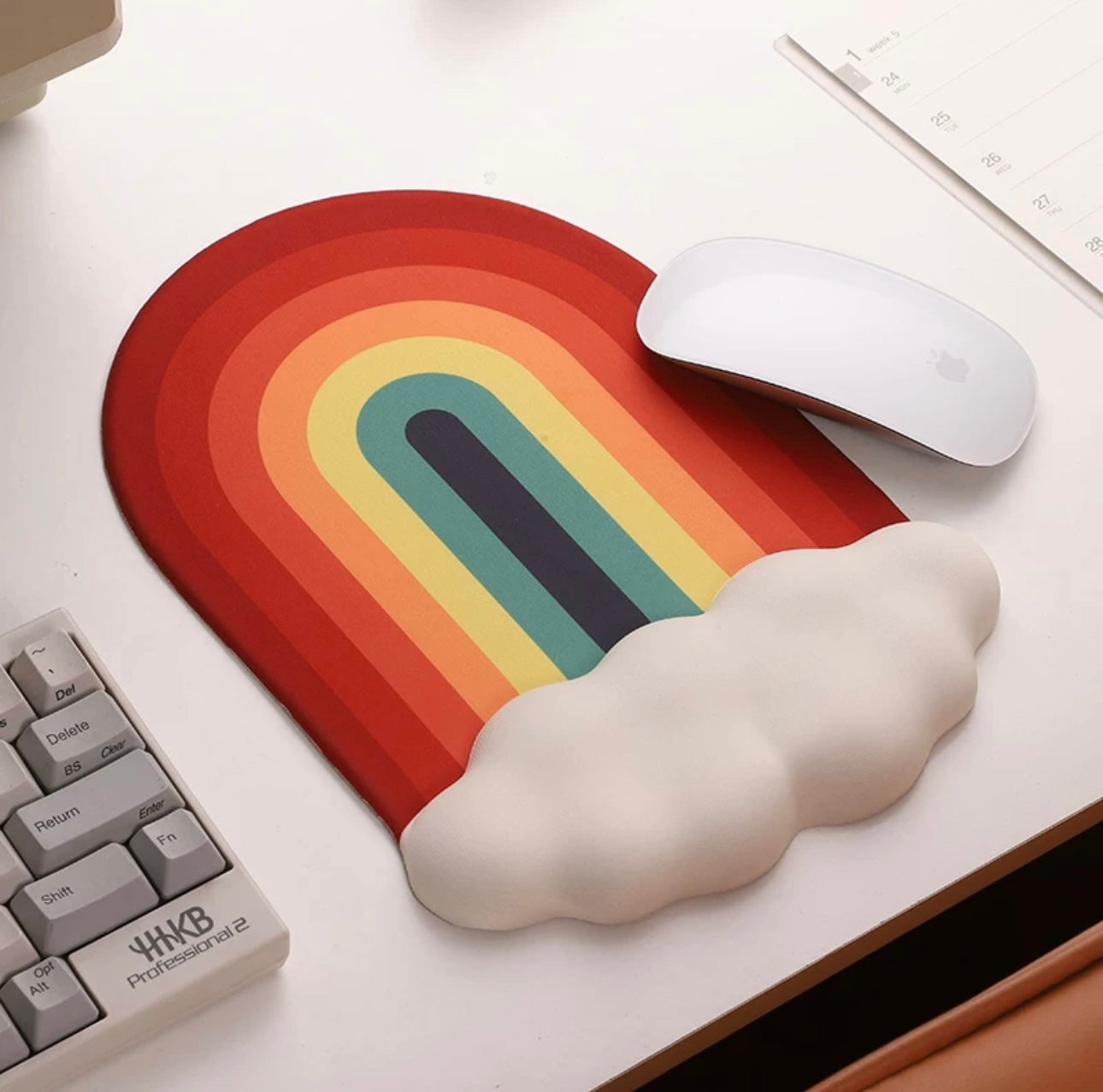 Rainbow Wrist Rest & Mouse Pad Set
