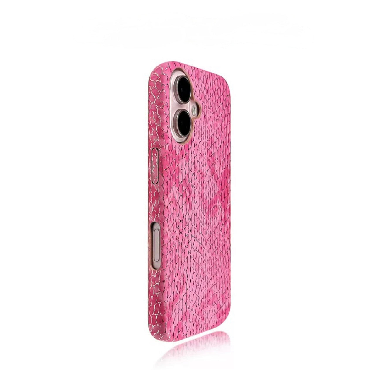 Pink Snake Luxe Case For iPhones