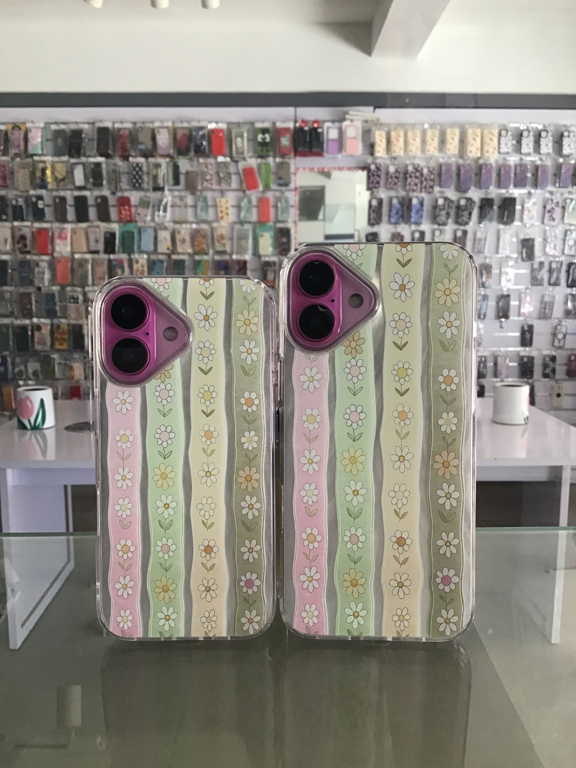 Pastel Daisy Stripe Case