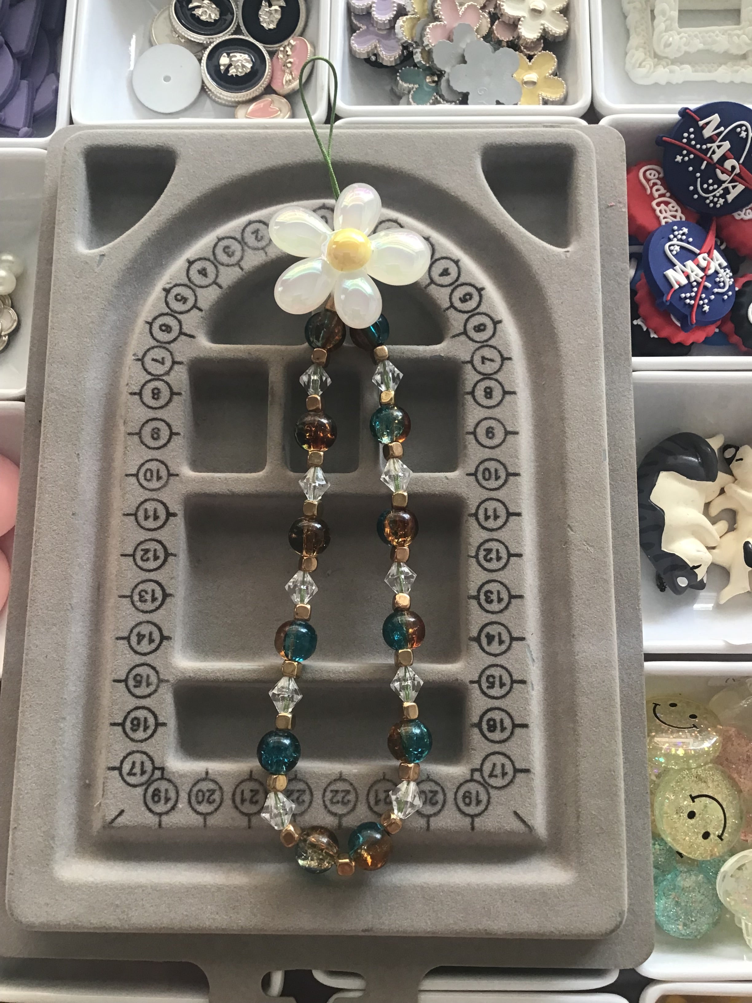 luxury Flower Phone Charm