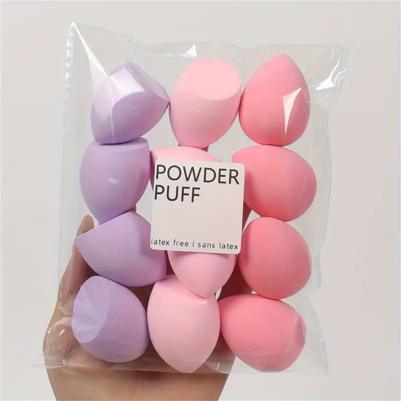 Ultra-soft beauty sponge for dry and wet use, suitable for liquid, cream, and foundation blending.