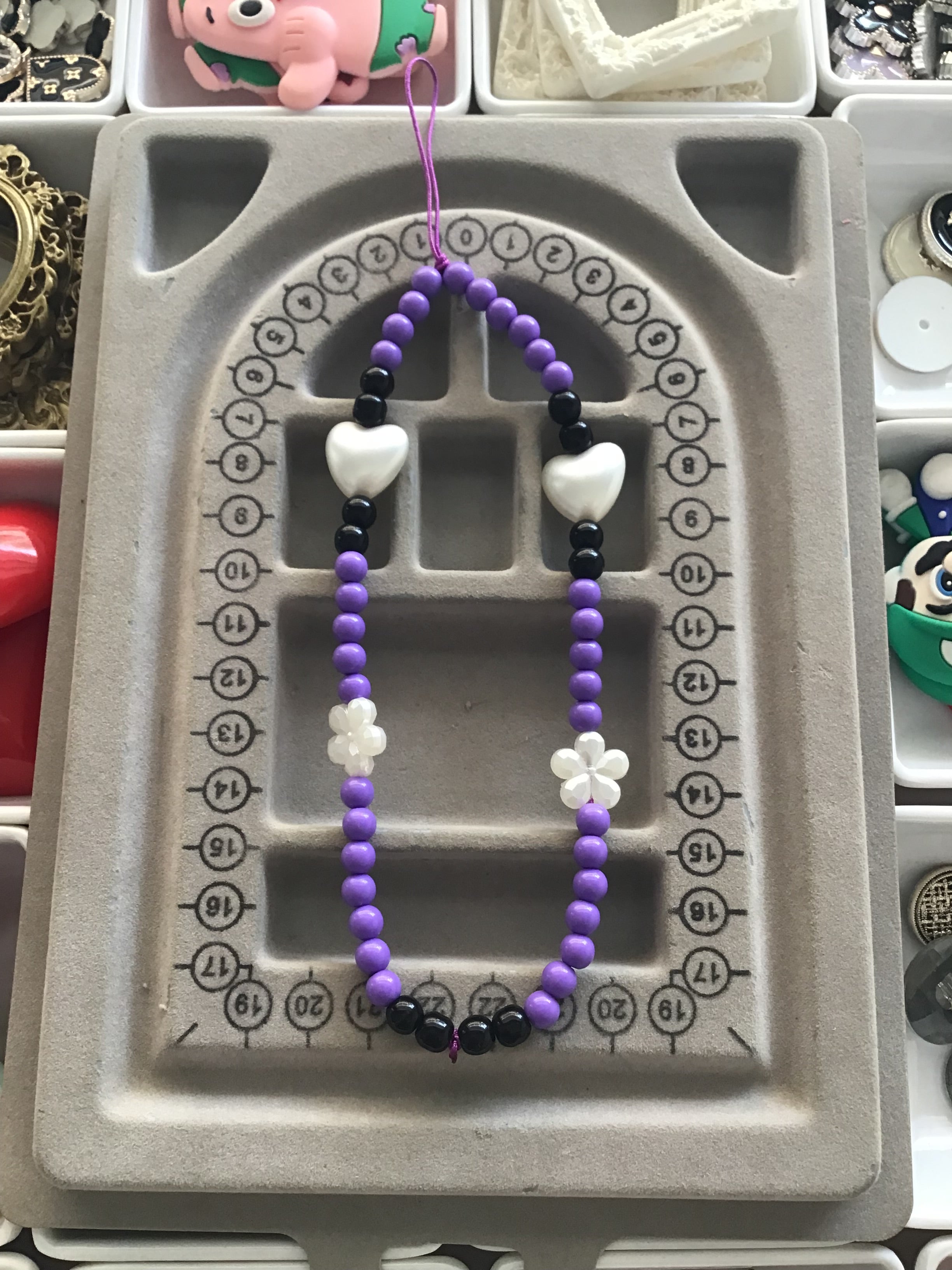 Purple Phone Charm