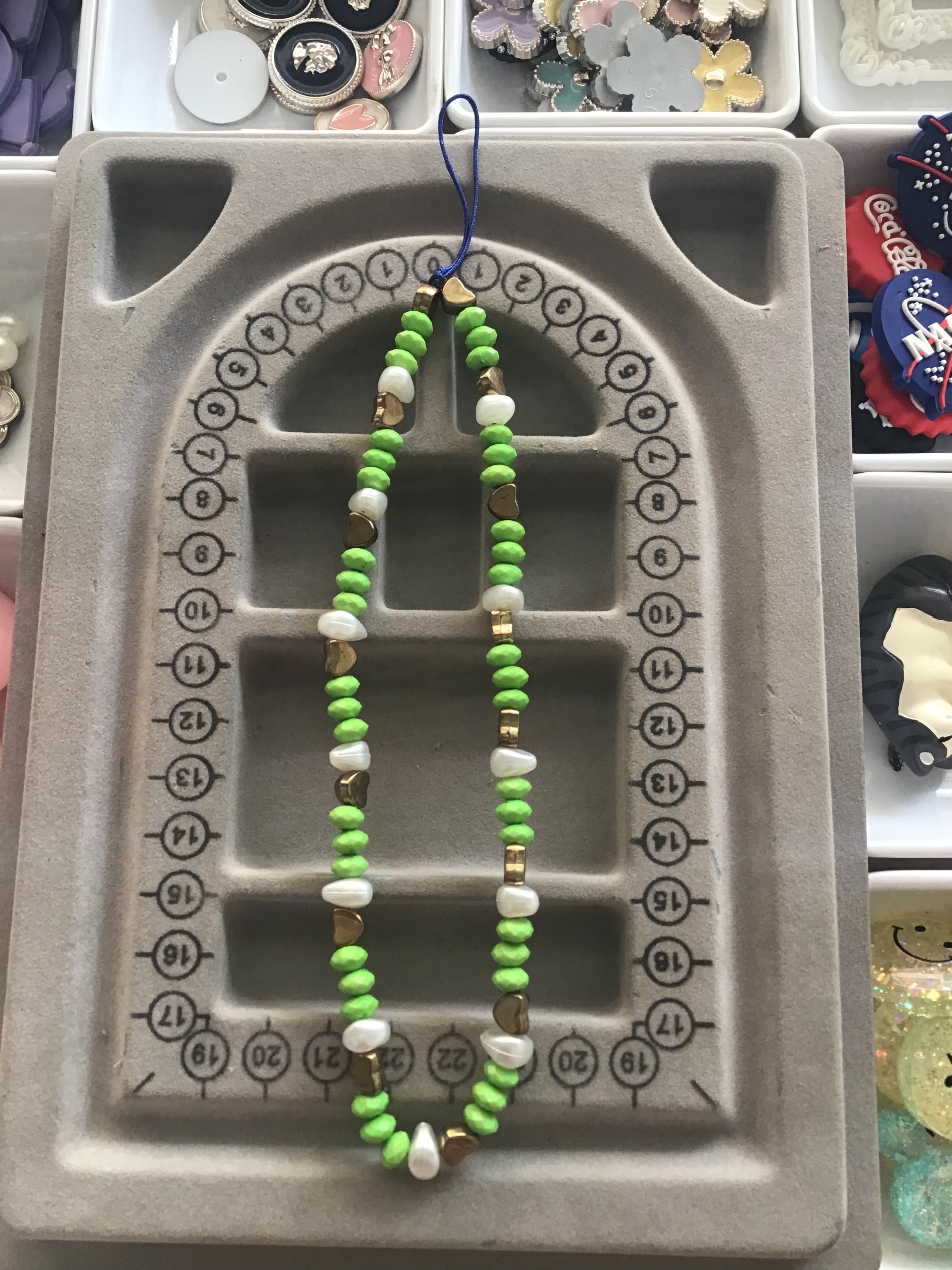 Green Phone Charm