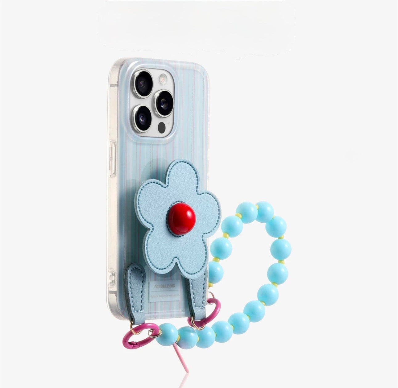 light blue flower Grip Case For Iphones