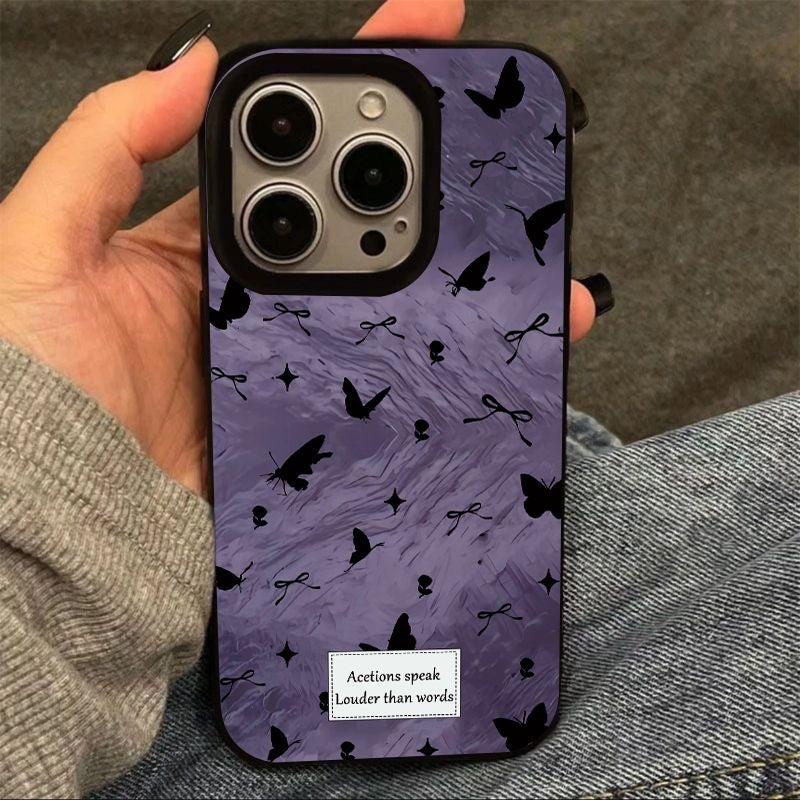 Black Butterfly Case For Iphones