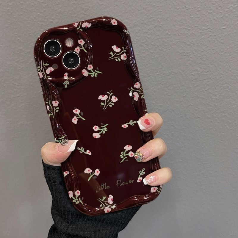 Floral Burgundy Case for iPhones