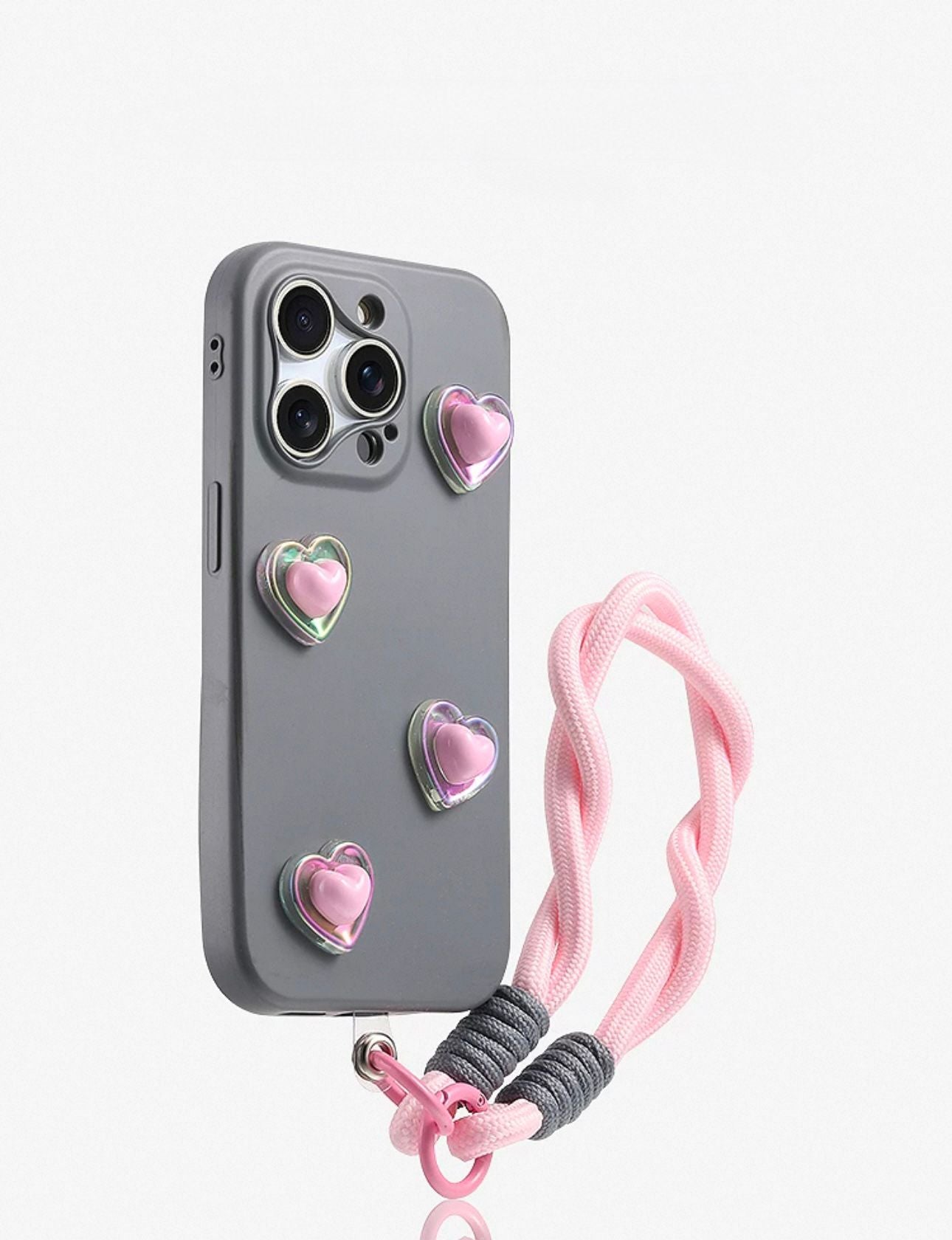 Pre-Order Heart Charm Case with strap For IPhone
