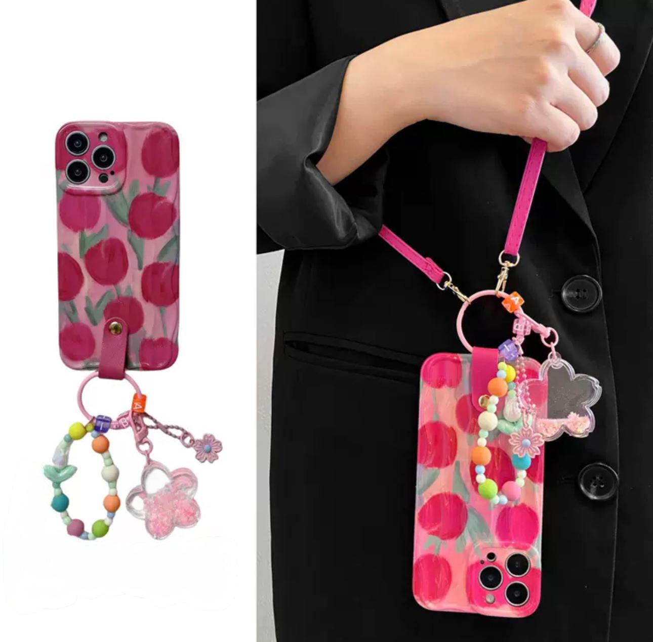 Toma necklace crossbody case for iphone