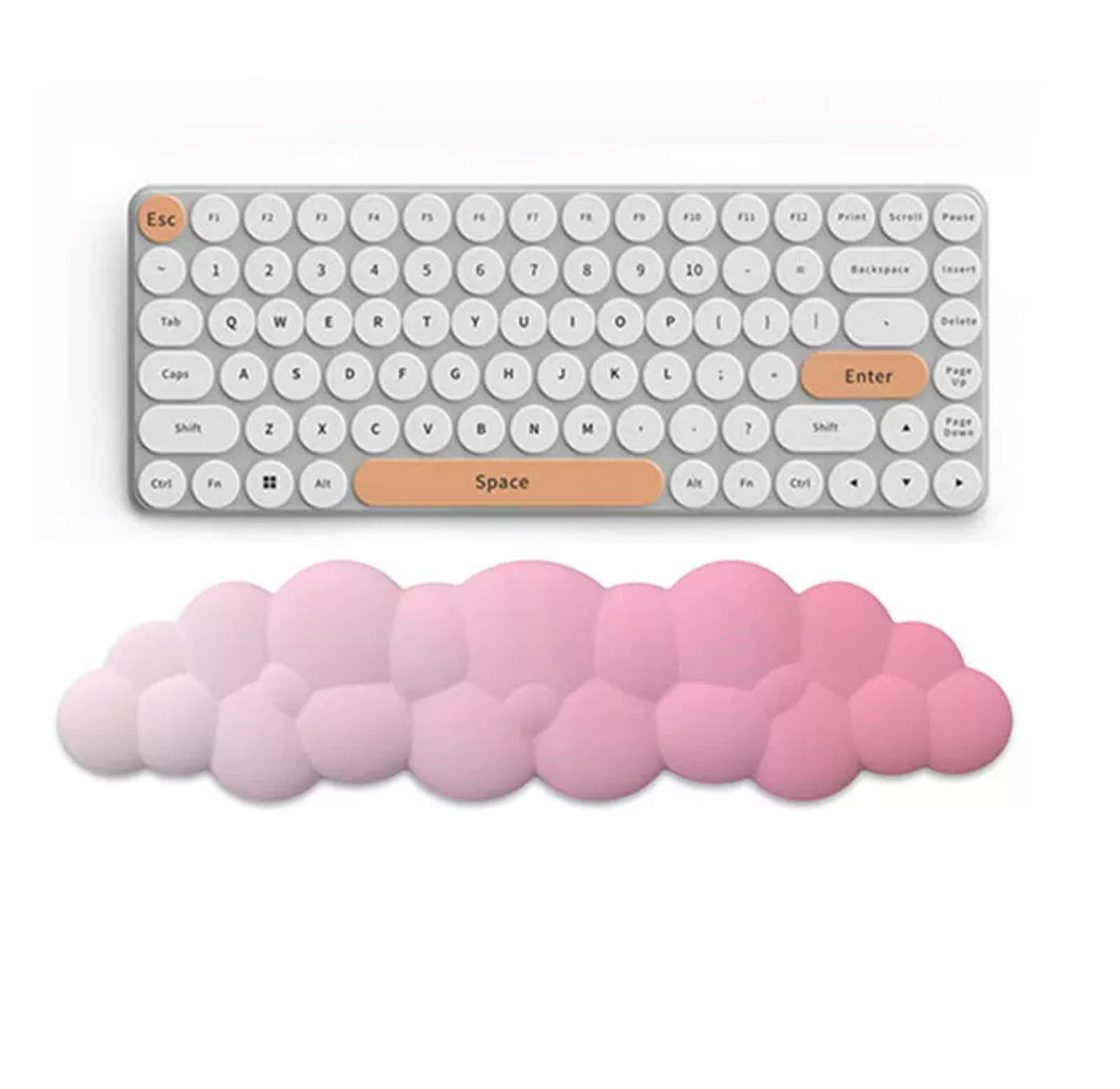 Cloud Bubble Wrist Rest Pad – Ergonomic Support in Pastel Colors