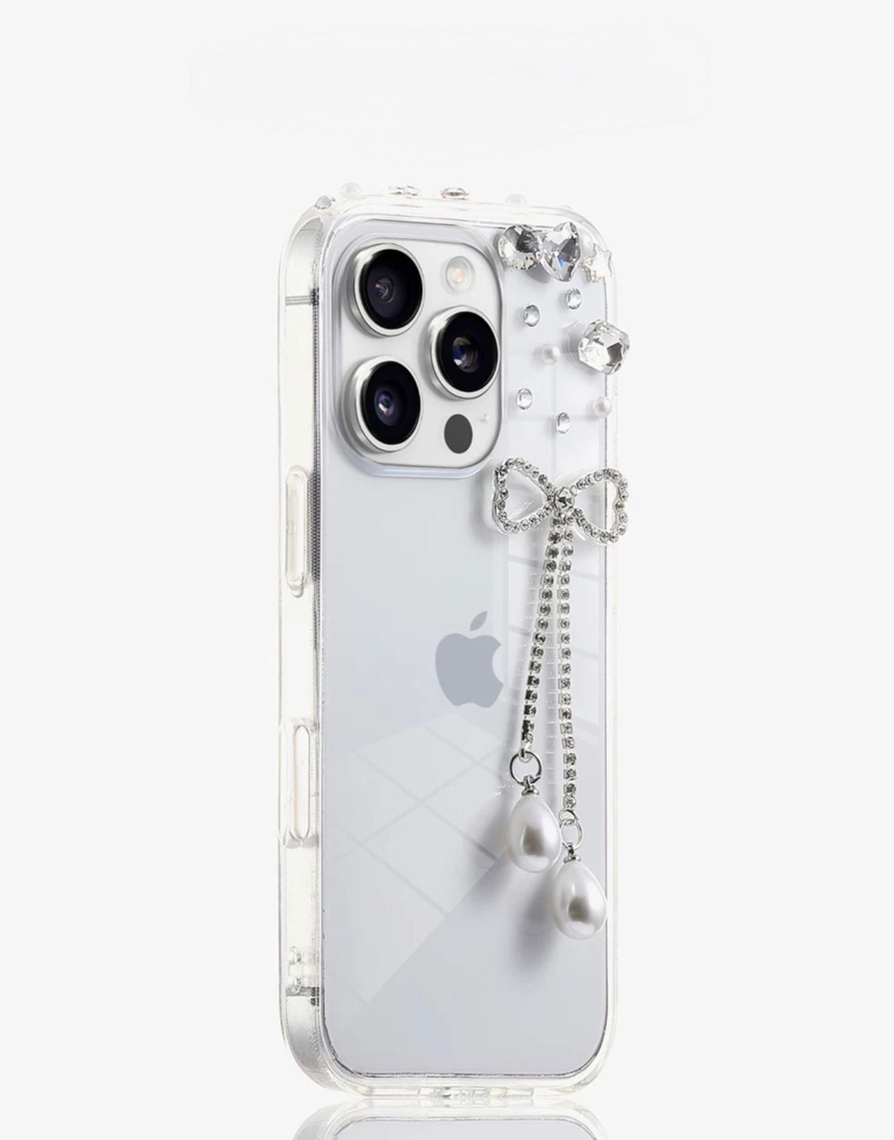 clear diamond stones case For Iphone
