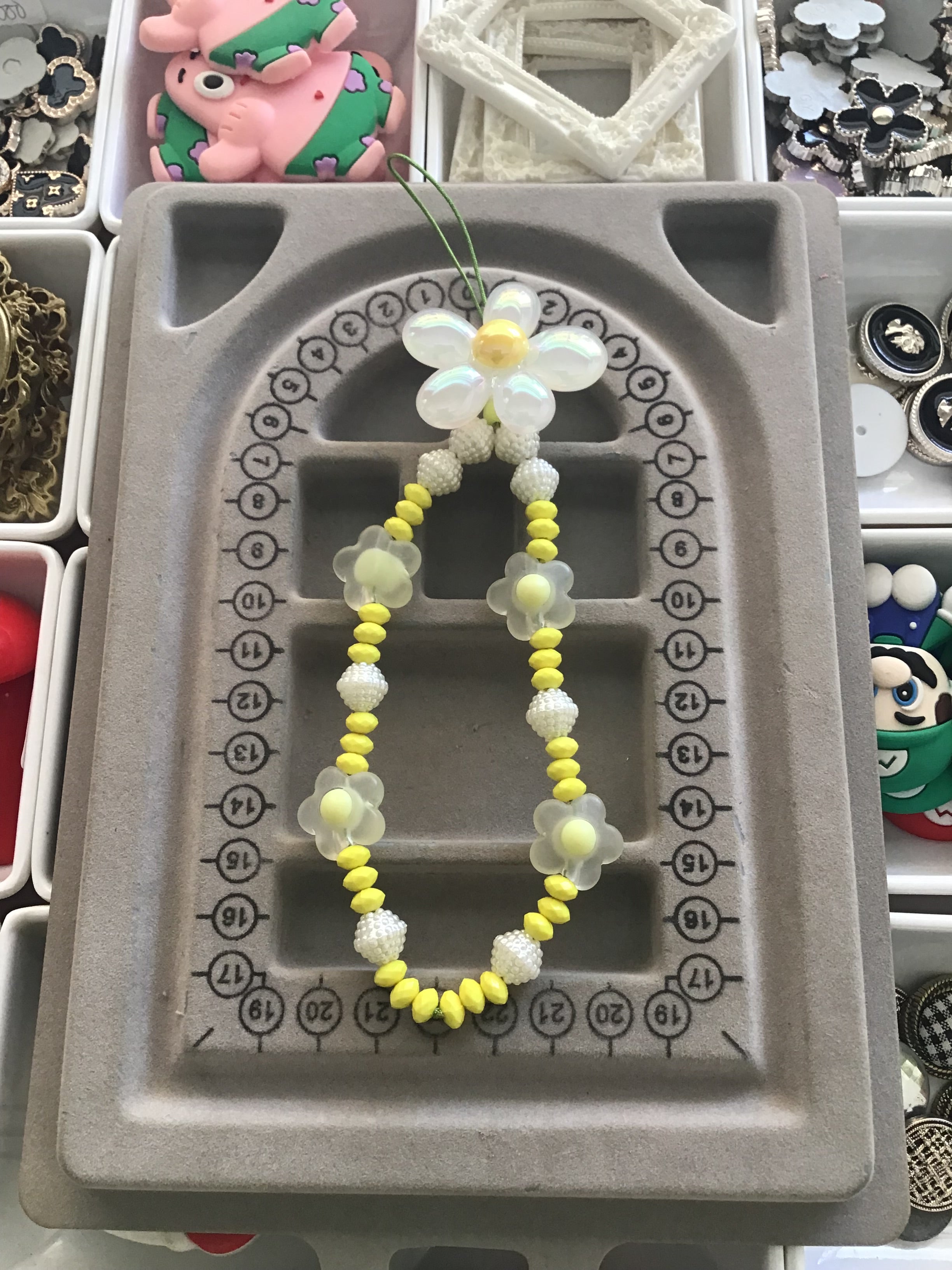 Yellow sunflower Phone Charm