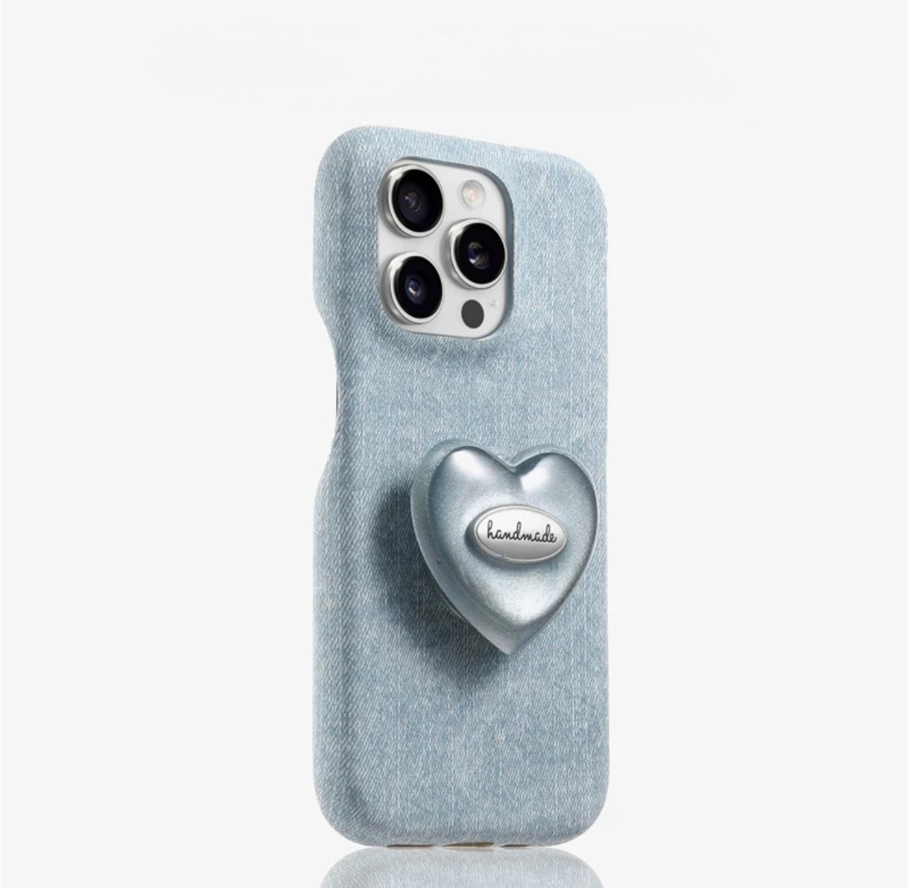 Blue Jeans Heart Grip Case For Iphones