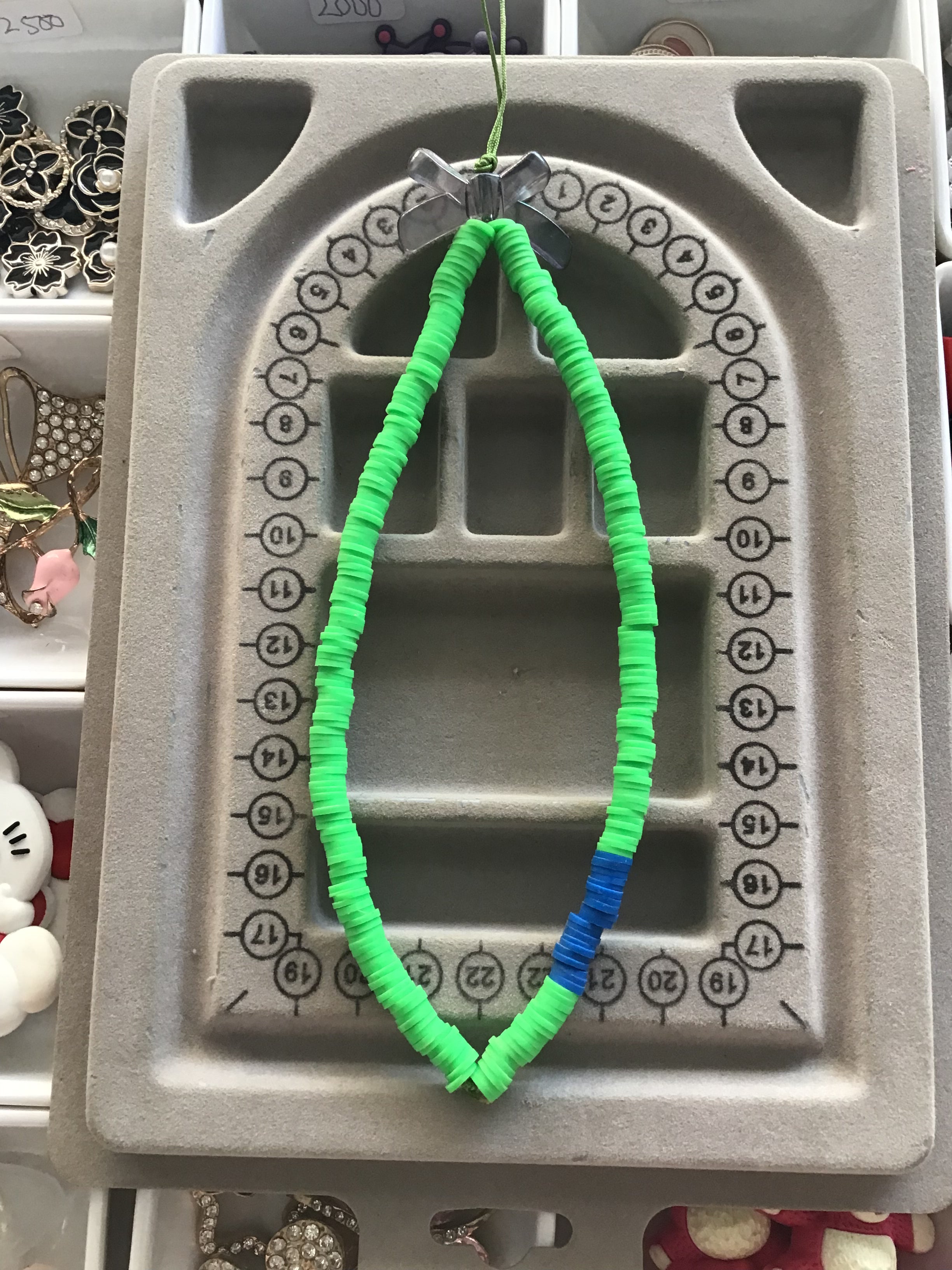 Green Multicolor phone charm