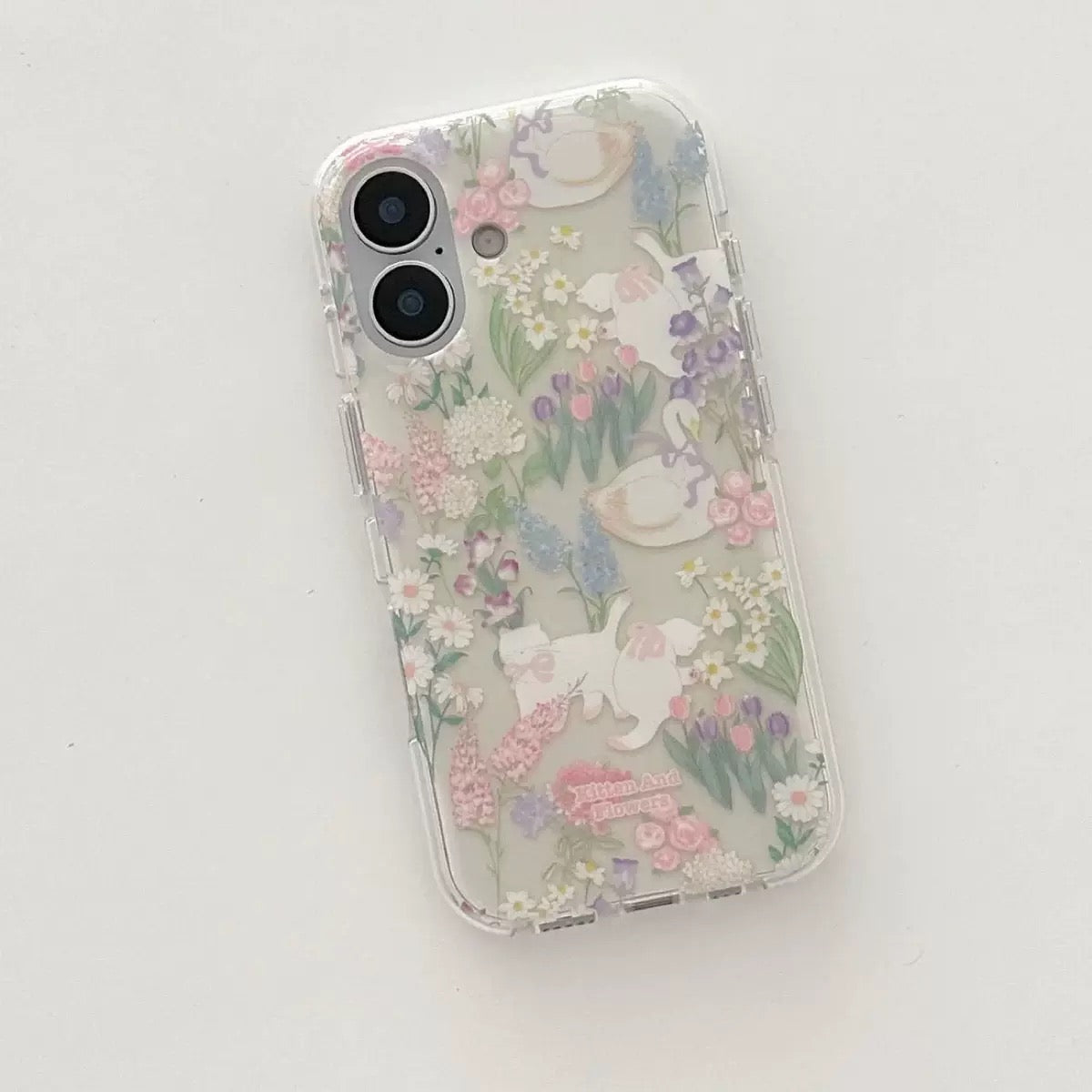 Kitten & Flowers Phone Case For IPhones