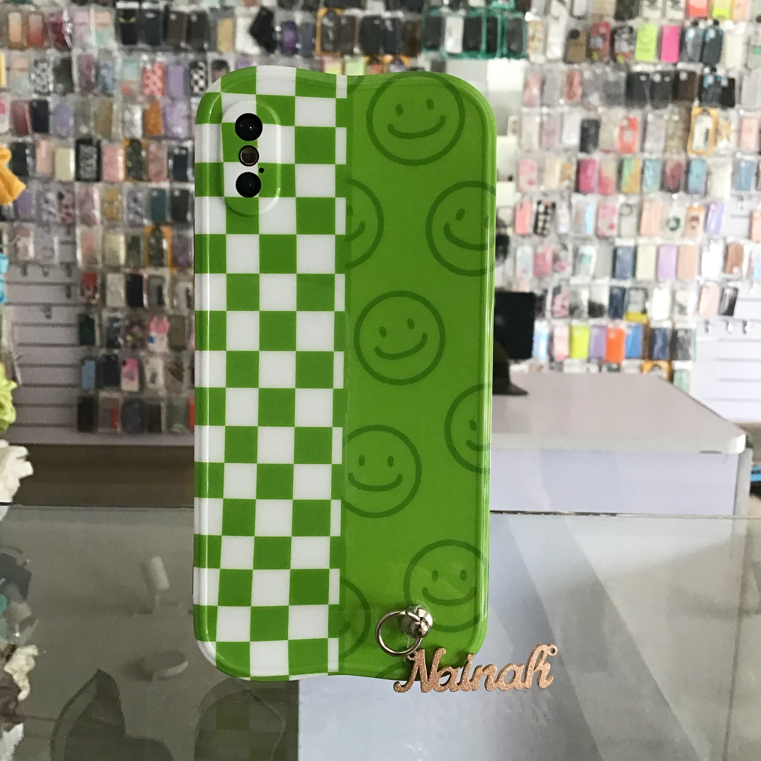 Green Smiley Case For iPhone x