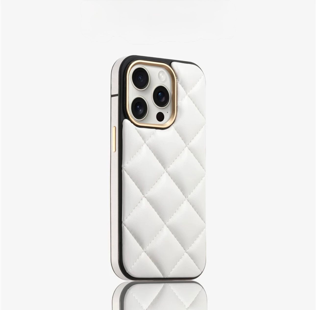premium quilted leather case For iphones