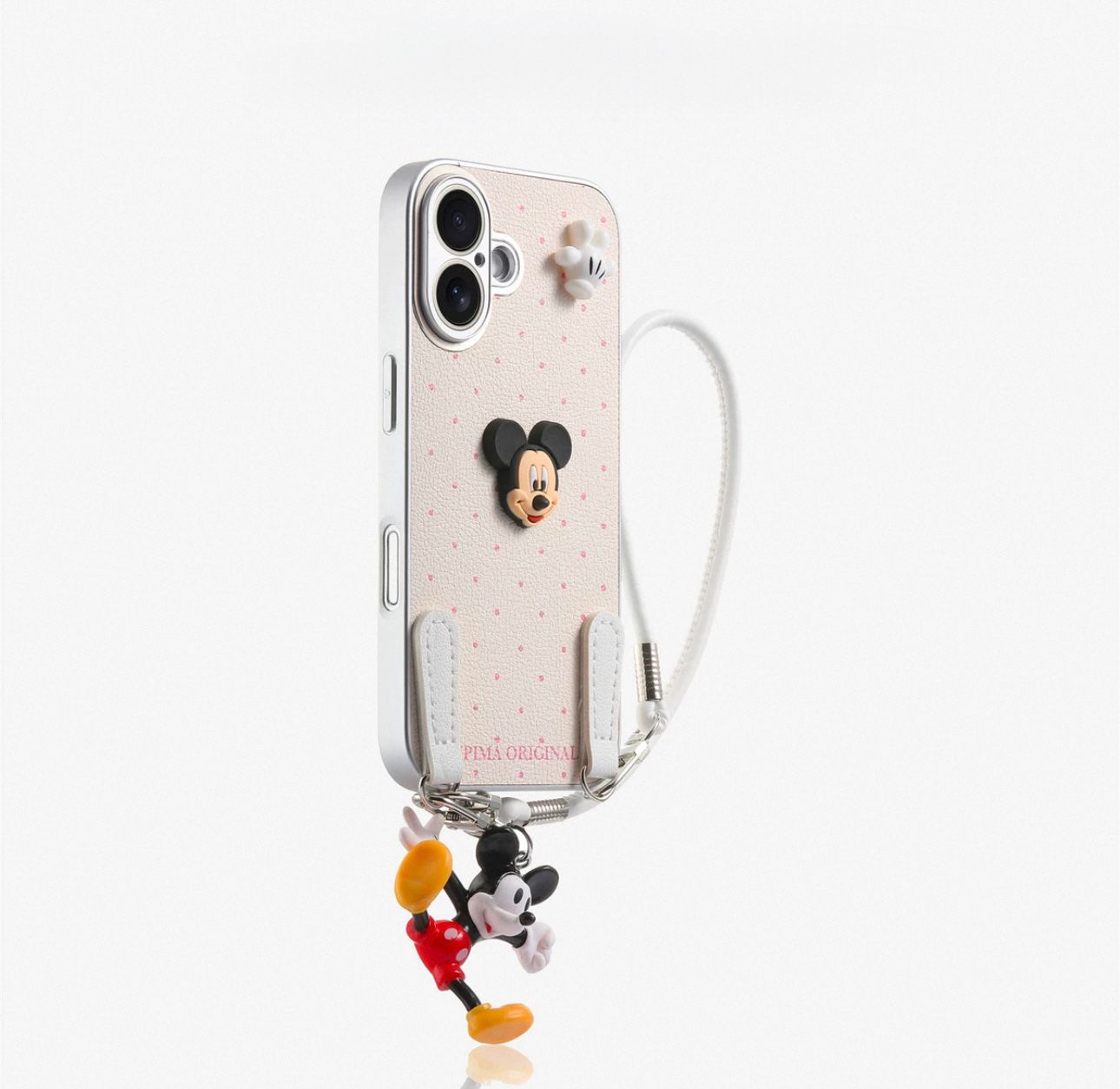 Pre-Order Dot mickey case with charm For IPhone