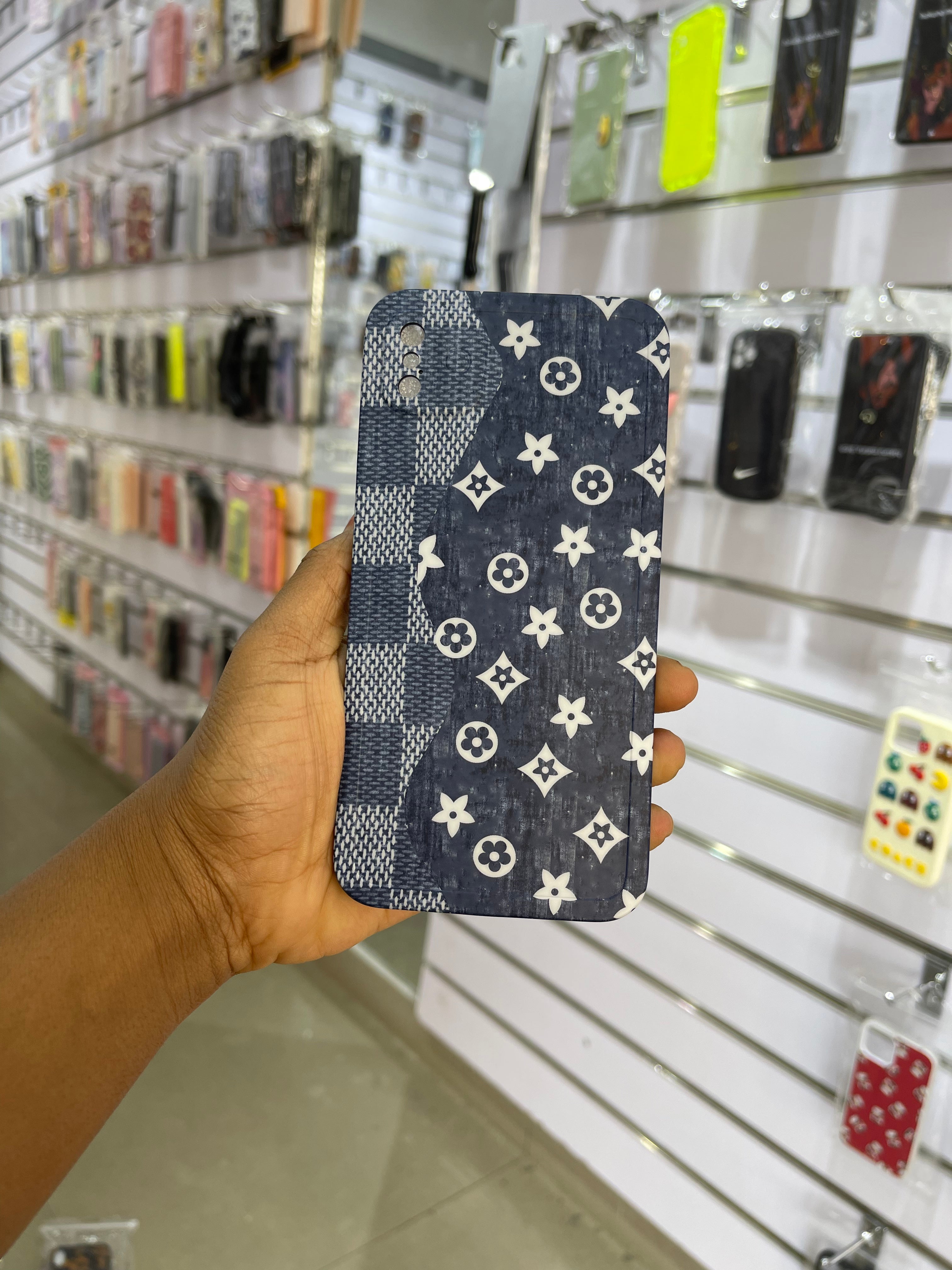 Denim Pattern Phone Case Luxury Brand For IPhone X max