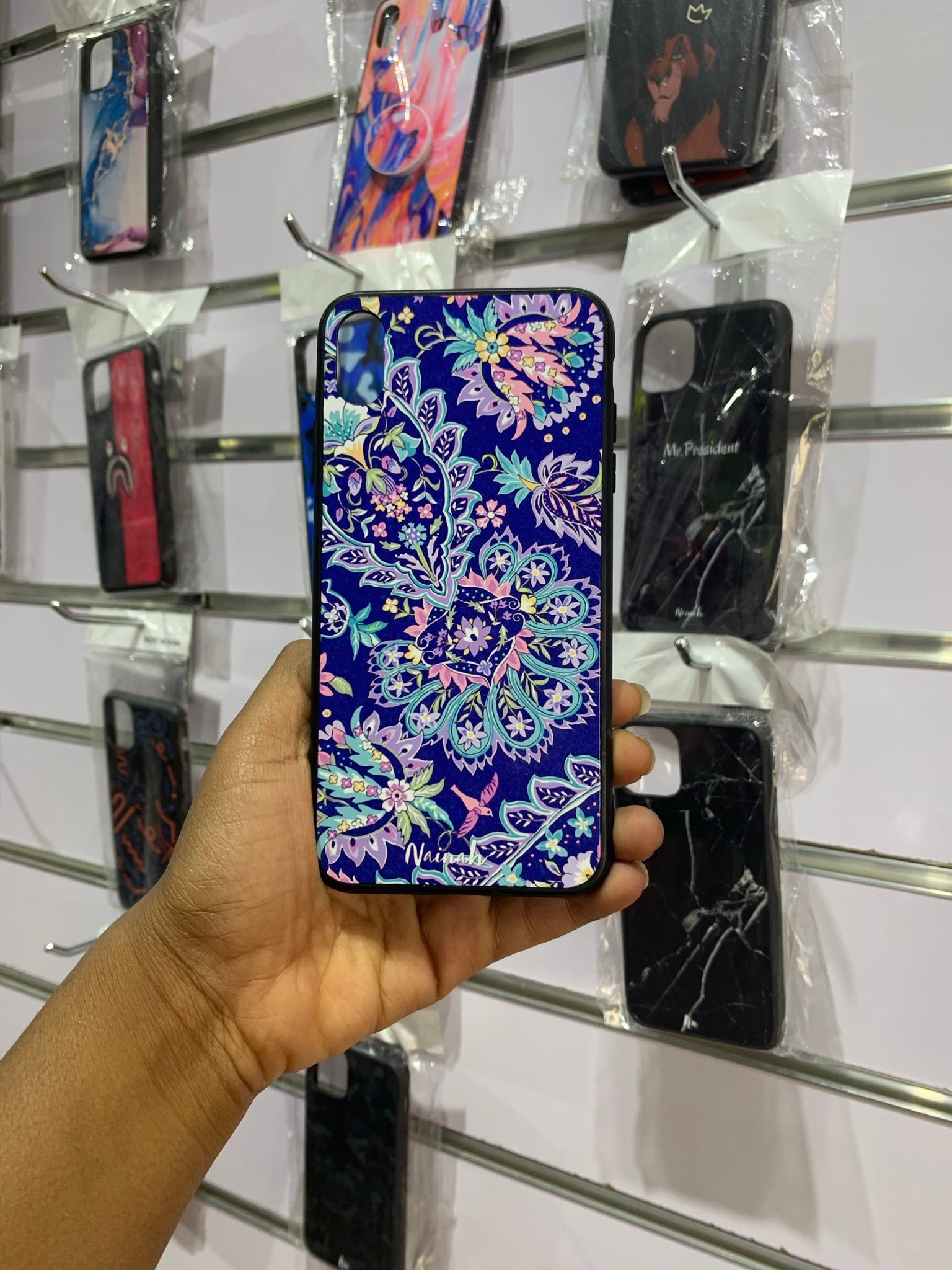 Flower blue Case For IPhone X max
