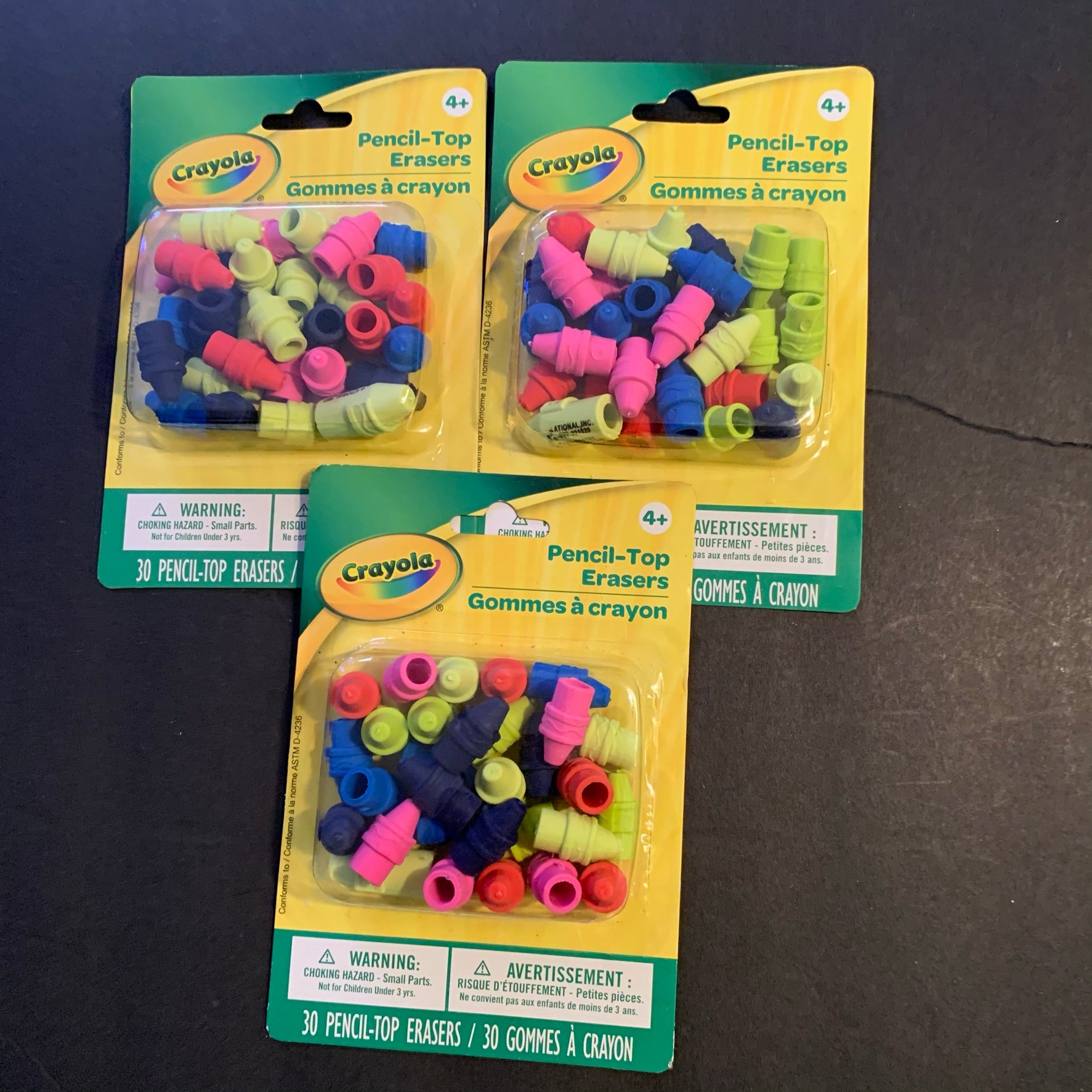 Pencil-Tops Erasers pc