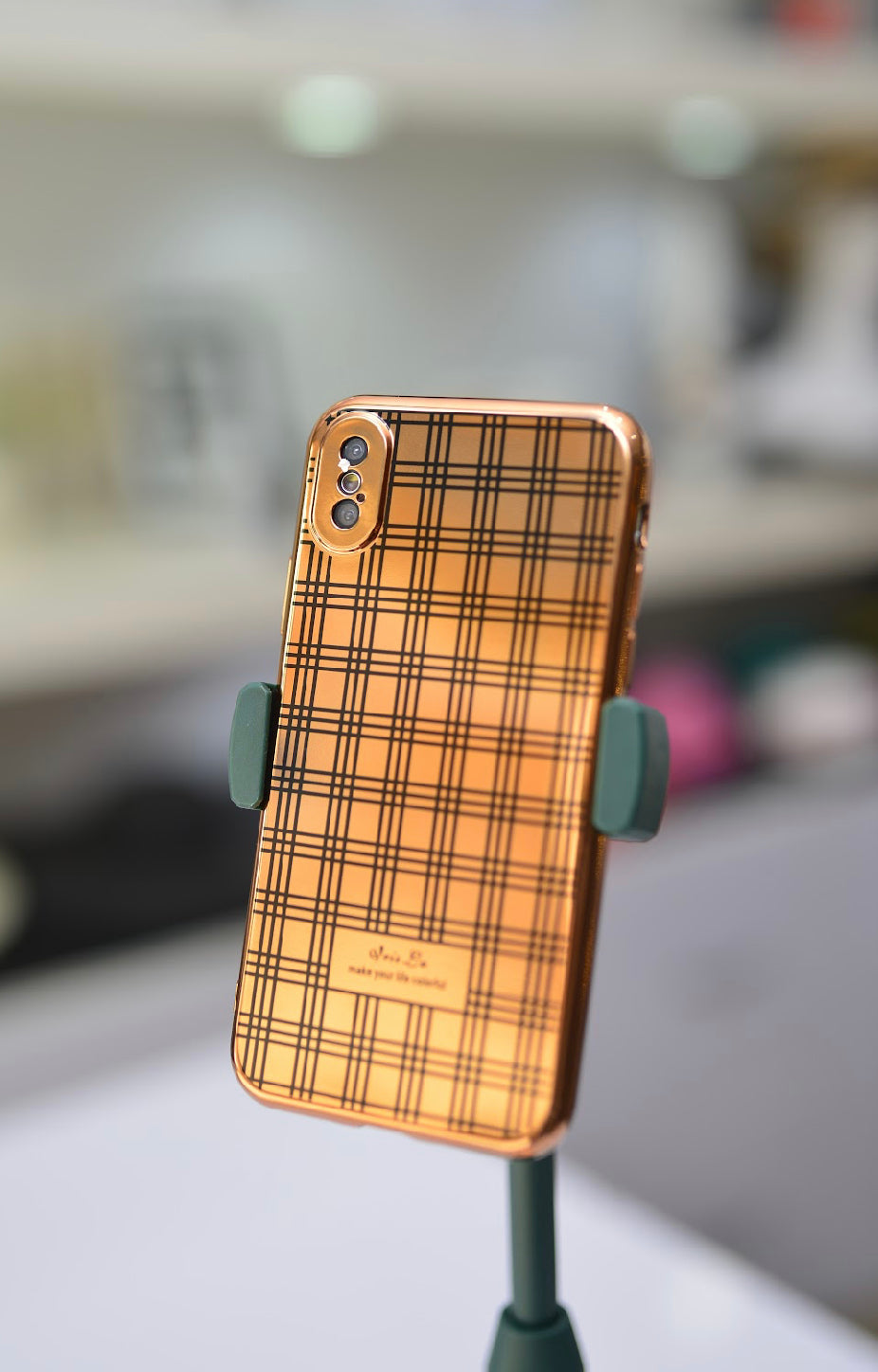 Shiny Grid Case For IPhone X