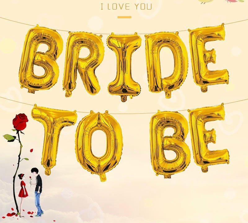 Gold Bride To Be Ballon