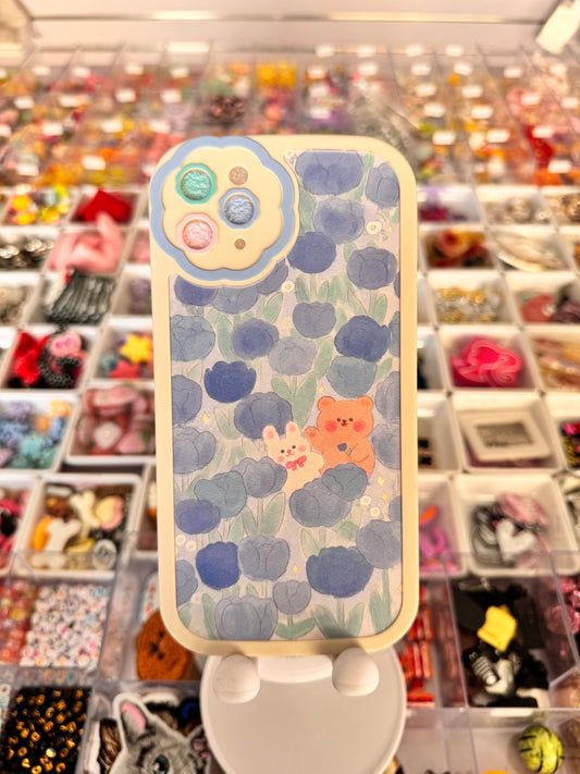 Flower and Teddy case for iPhones