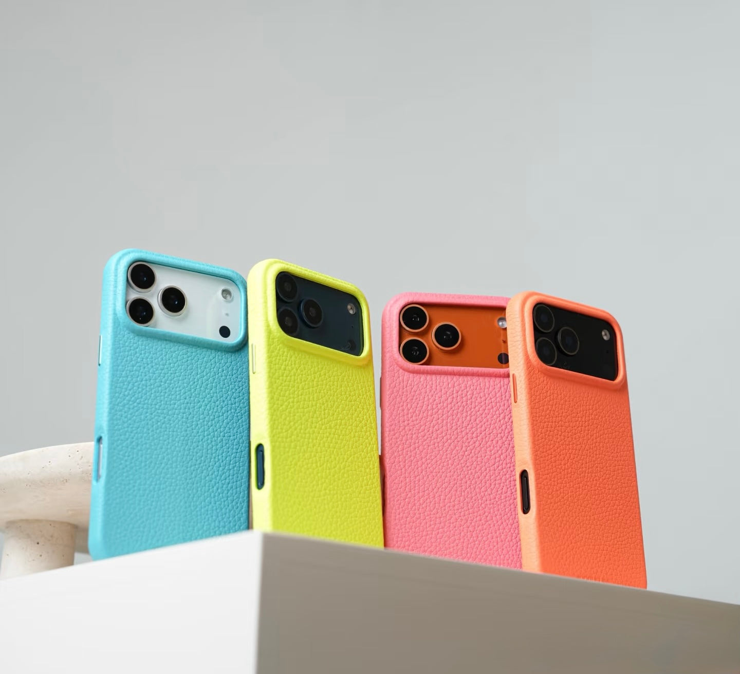 Citrus Leather Pebble Case
