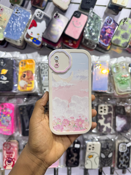 White clouds case of iPhones