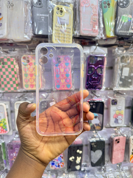 Pink transparent Case for iPhones