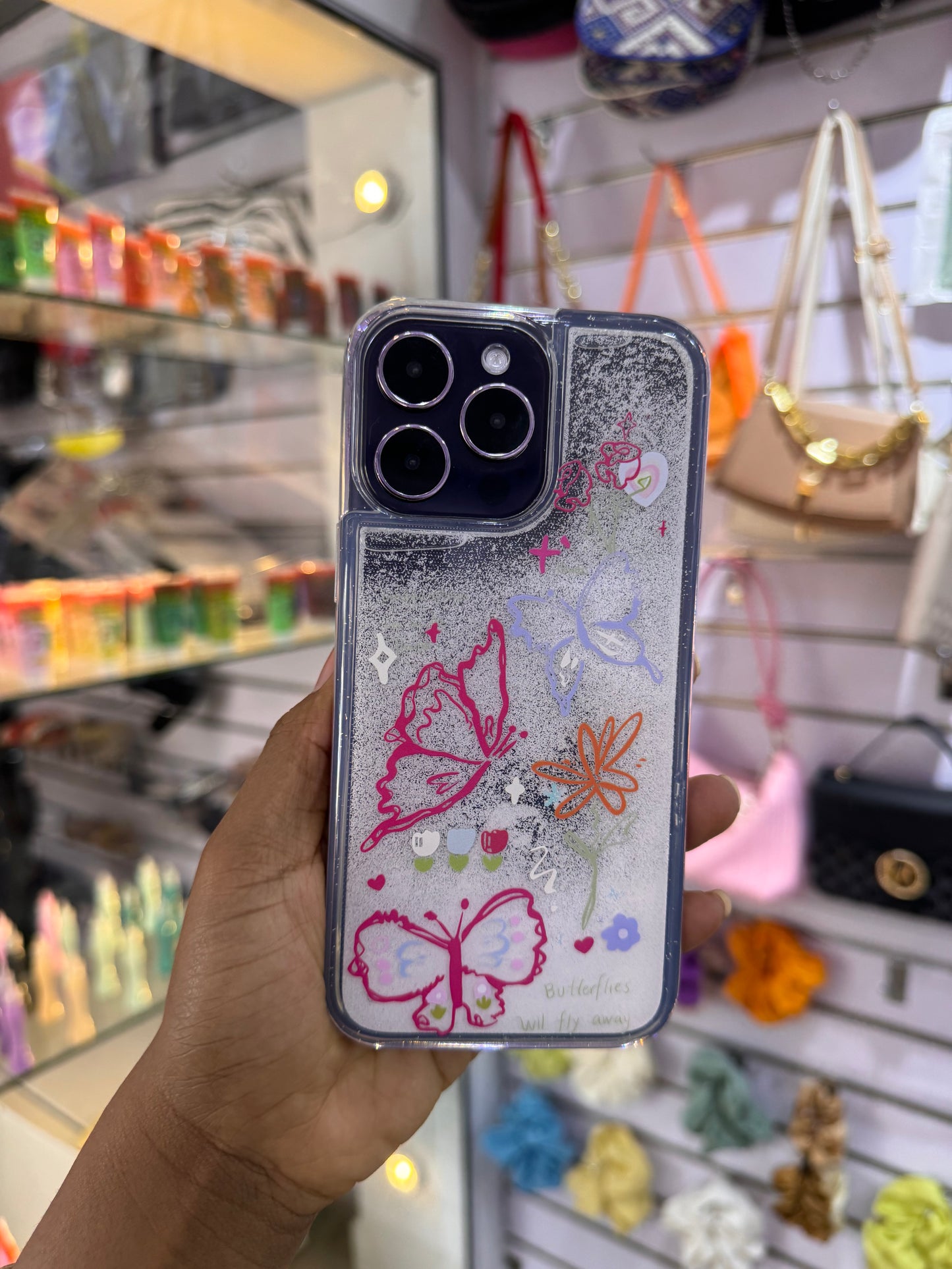 Butterfly Sand Case for iPhones