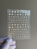 Silver Star Phone Camera Stickers