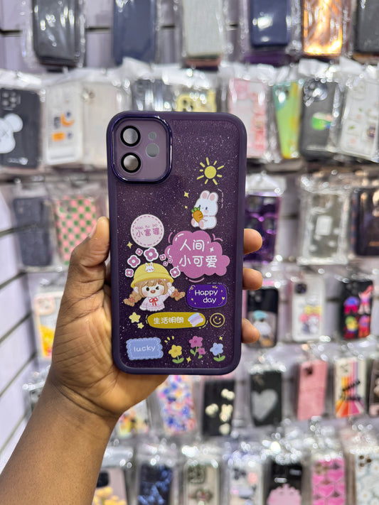 Happy day lucky purple Case for iPhones