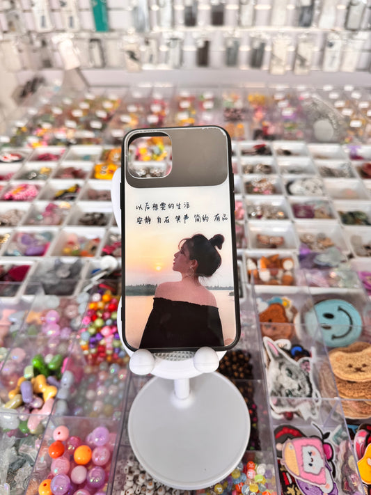 Mirror Chinese girl case for iPhones
