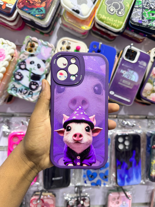 Purple Nose Case For IPhones