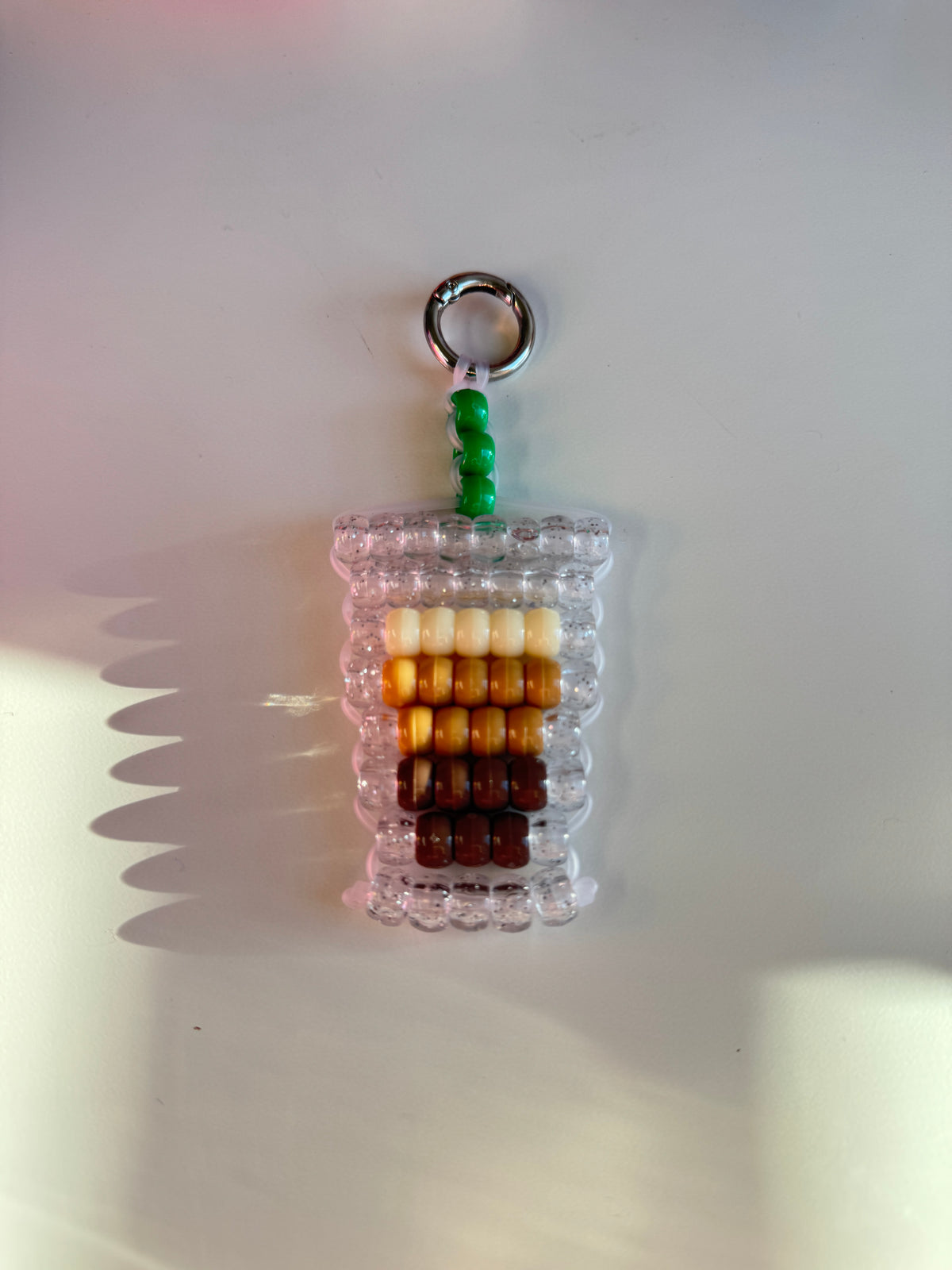 Iced Coffee Beaded Charm