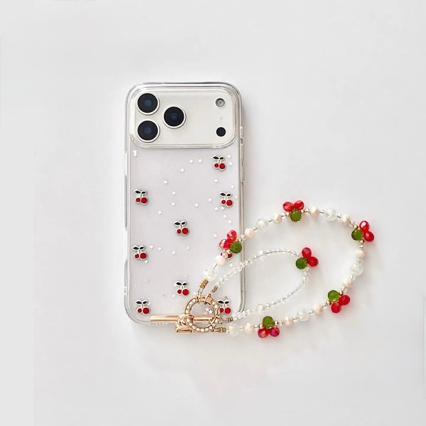 Cherry Blossom Beaded Strap Case