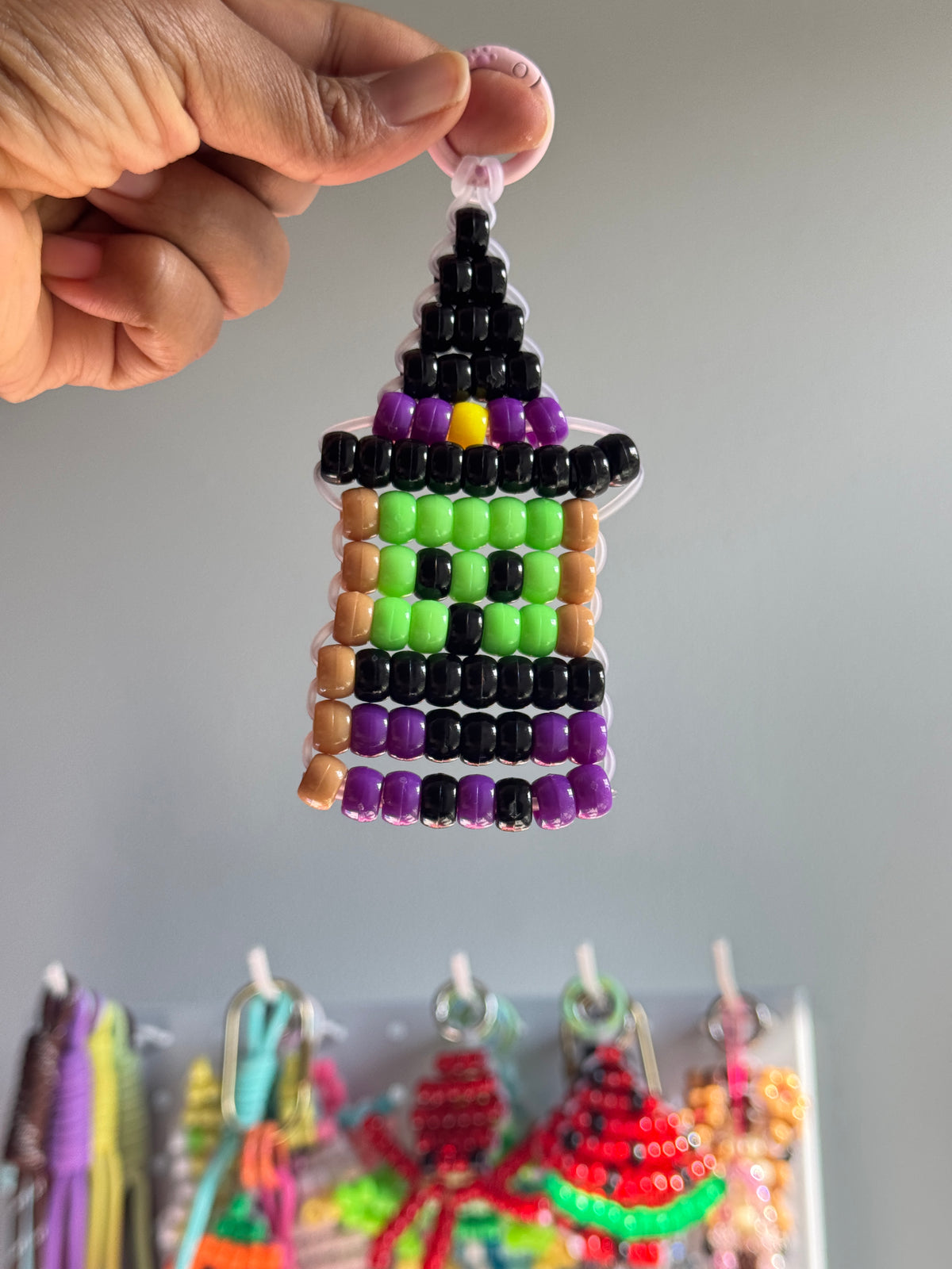Witch Beaded Charm