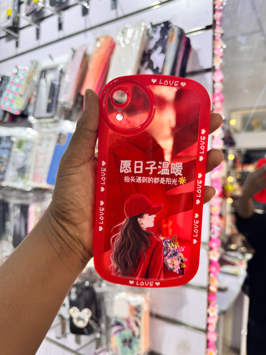 Red love case for iPhones