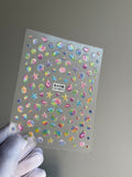 Rainbow Seashell Phone Stickers