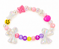Personalized Beaded Name Bracelet with Bows