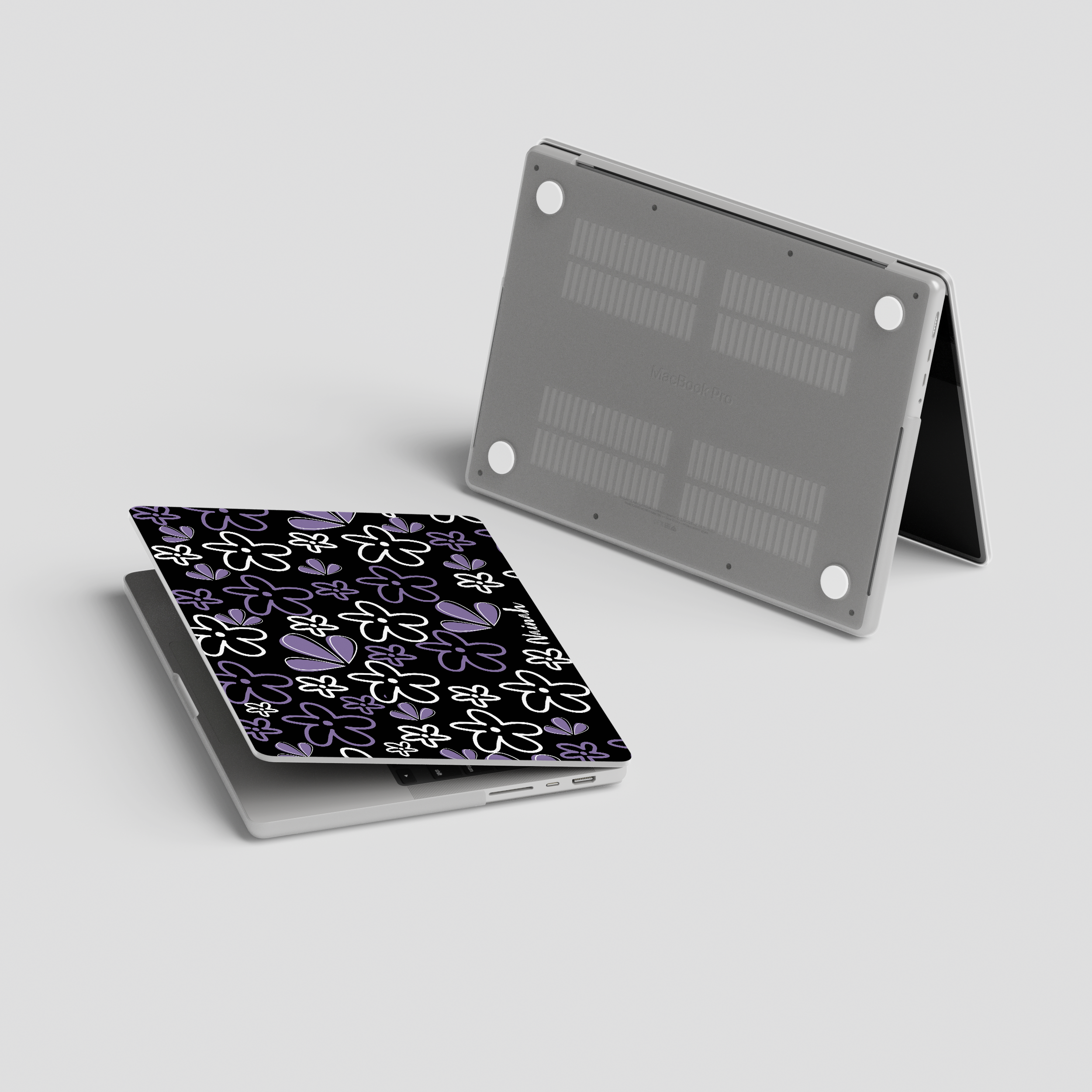 Flower Doodle MacBook Case