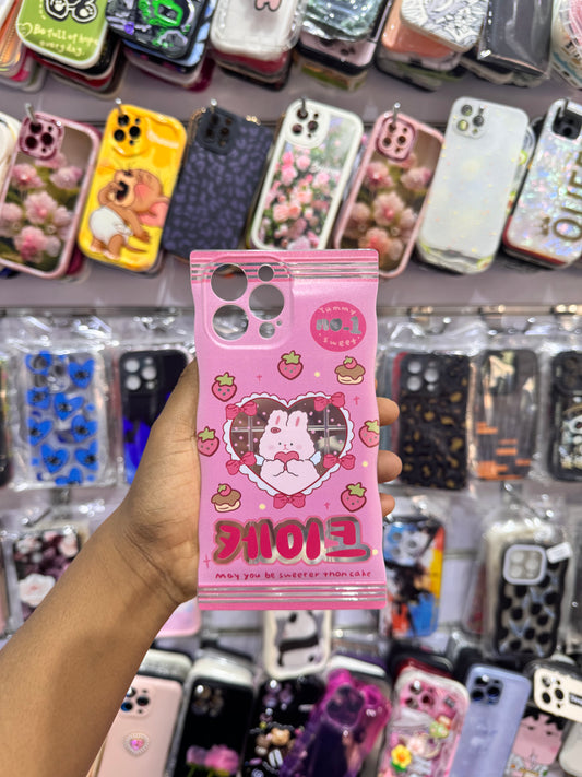 3D Sweet Pink Case For IPhones